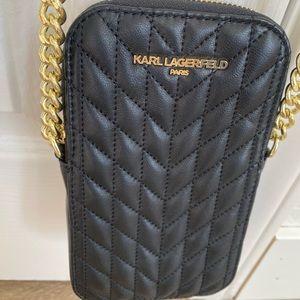 Karolina Leather Crossbody - Karl Lagerfeld